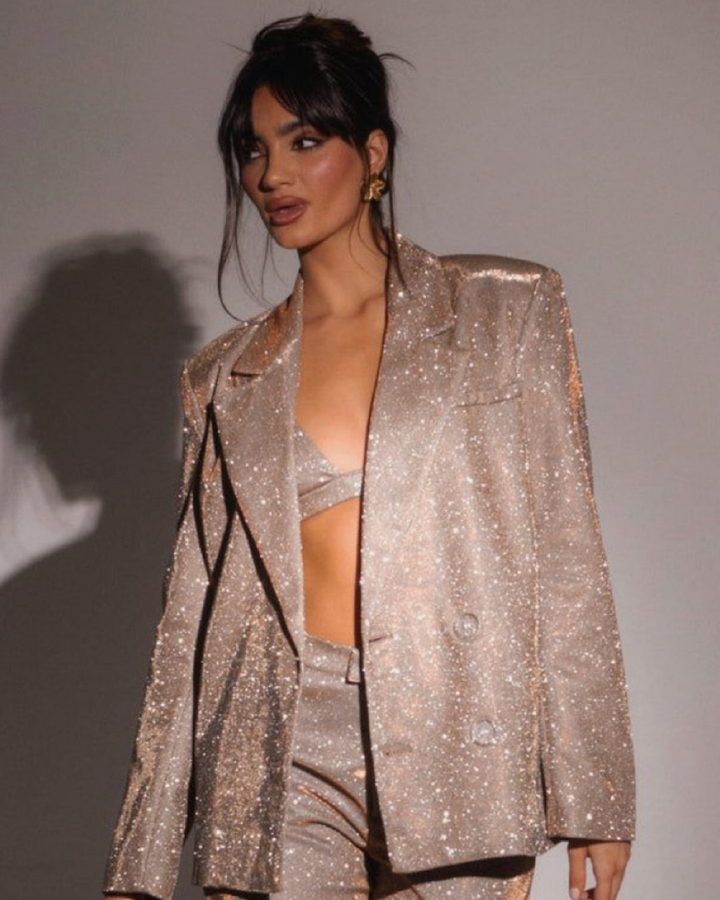 Bronze Glitter 3 Piece Suit