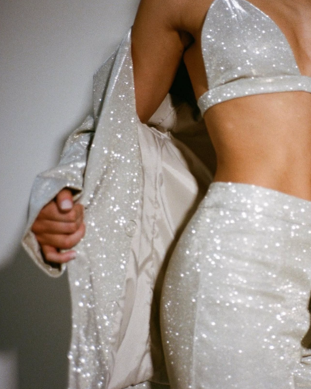 Gold Glitter 3 Piece Suit